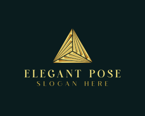 Elegant Luxe Pyramid logo design