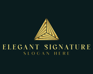 Elegant Luxe Pyramid logo design