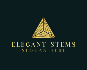 Elegant Luxe Pyramid logo design