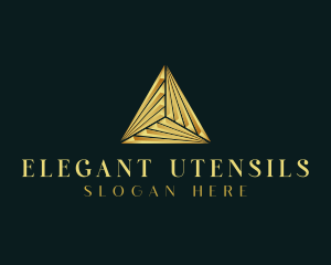 Elegant Luxe Pyramid logo design