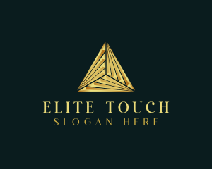 Elegant Luxe Pyramid logo design