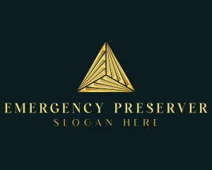 Elegant Luxe Pyramid logo design