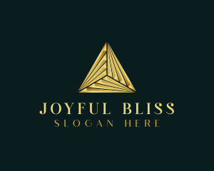 Elegant Luxe Pyramid logo design