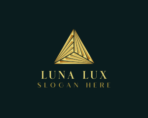 Elegant Luxe Pyramid logo design