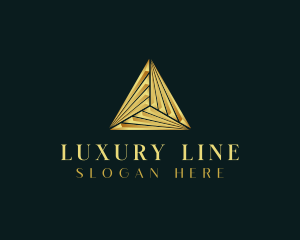 Elegant Luxe Pyramid logo design