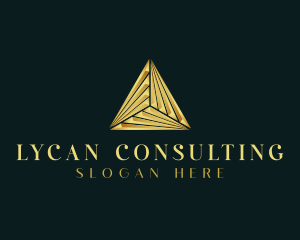 Elegant Luxe Pyramid logo design