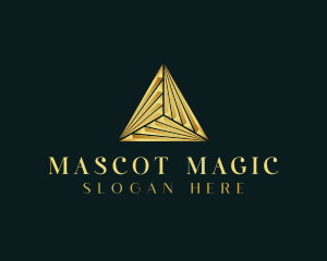 Elegant Luxe Pyramid logo design