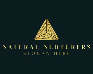 Elegant Luxe Pyramid logo design