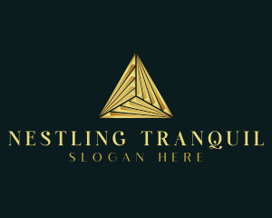 Elegant Luxe Pyramid logo design