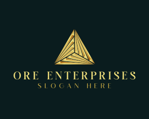 Elegant Luxe Pyramid logo design