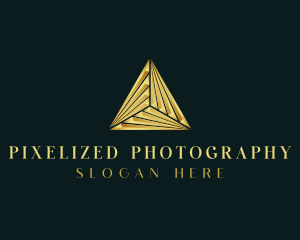 Elegant Luxe Pyramid logo design