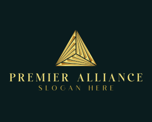 Elegant Luxe Pyramid logo design