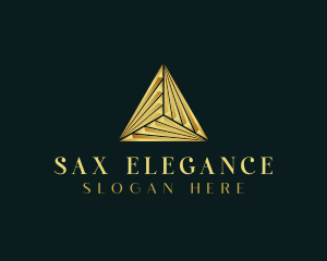 Elegant Luxe Pyramid logo design