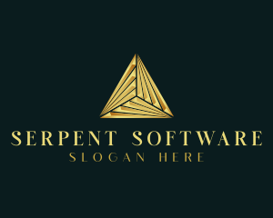 Elegant Luxe Pyramid logo design