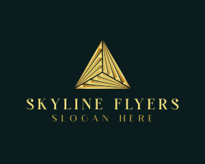 Elegant Luxe Pyramid logo design