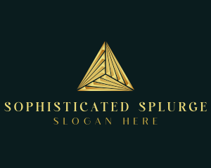 Elegant Luxe Pyramid logo design