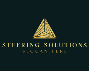 Elegant Luxe Pyramid logo design