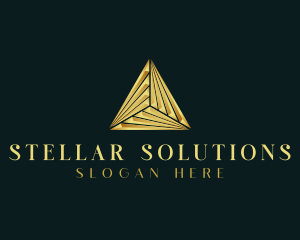 Elegant Luxe Pyramid logo design