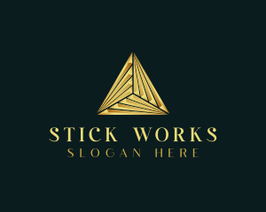 Elegant Luxe Pyramid logo design