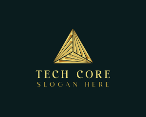 Elegant Luxe Pyramid logo design