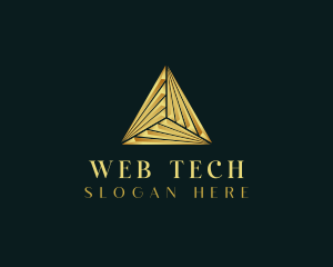 Elegant Luxe Pyramid logo design