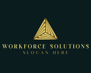 Elegant Luxe Pyramid logo design