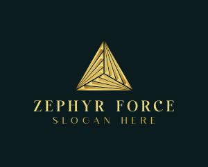 Elegant Luxe Pyramid logo design