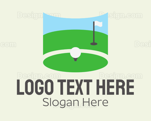 Golf Course Flag Logo