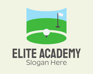 Golf Course Flag  Logo