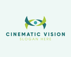 Ribbon Eye Vision logo design