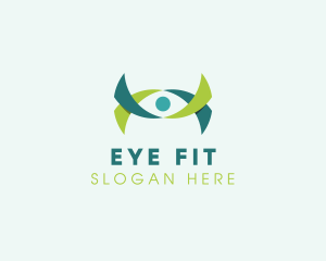 Ribbon Eye Vision logo design