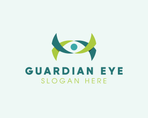 Ribbon Eye Vision logo design