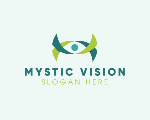 Ribbon Eye Vision logo design