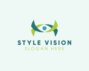 Ribbon Eye Vision logo design