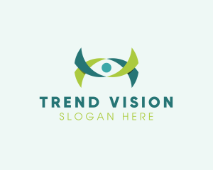 Ribbon Eye Vision logo design