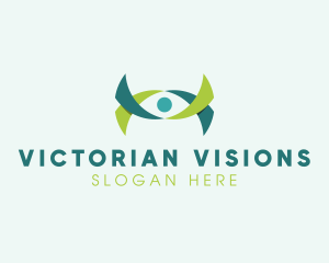 Ribbon Eye Vision logo design