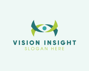 Ribbon Eye Vision logo design