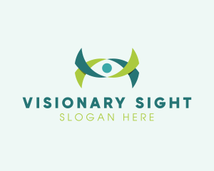 Ribbon Eye Vision logo design