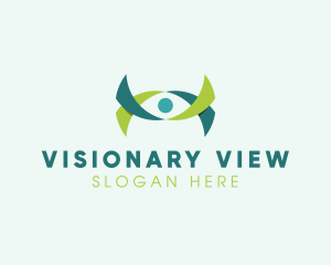 Ribbon Eye Vision logo design