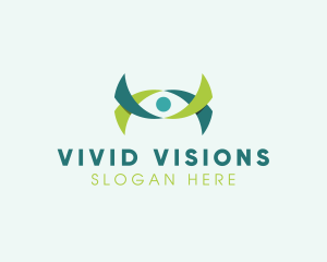 Ribbon Eye Vision logo design