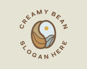 Coffee Bean Ocean logo design