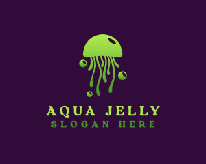 Bubble Marine Jellyfish logo