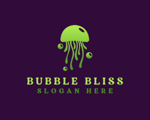 Bubble Marine Jellyfish logo