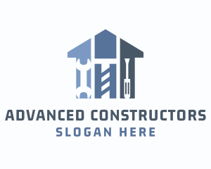 Home Repair Construction Tools logo design