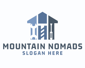 Home Repair Construction Tools logo design