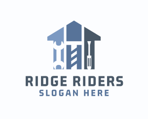 Home Repair Construction Tools logo design