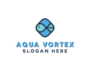 Aquatic Fish logo design