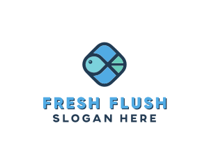 Aquatic Fish logo design