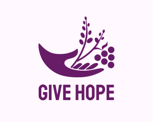 Hand Grape Plant  logo