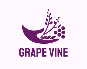 Hand Grape Plant  logo